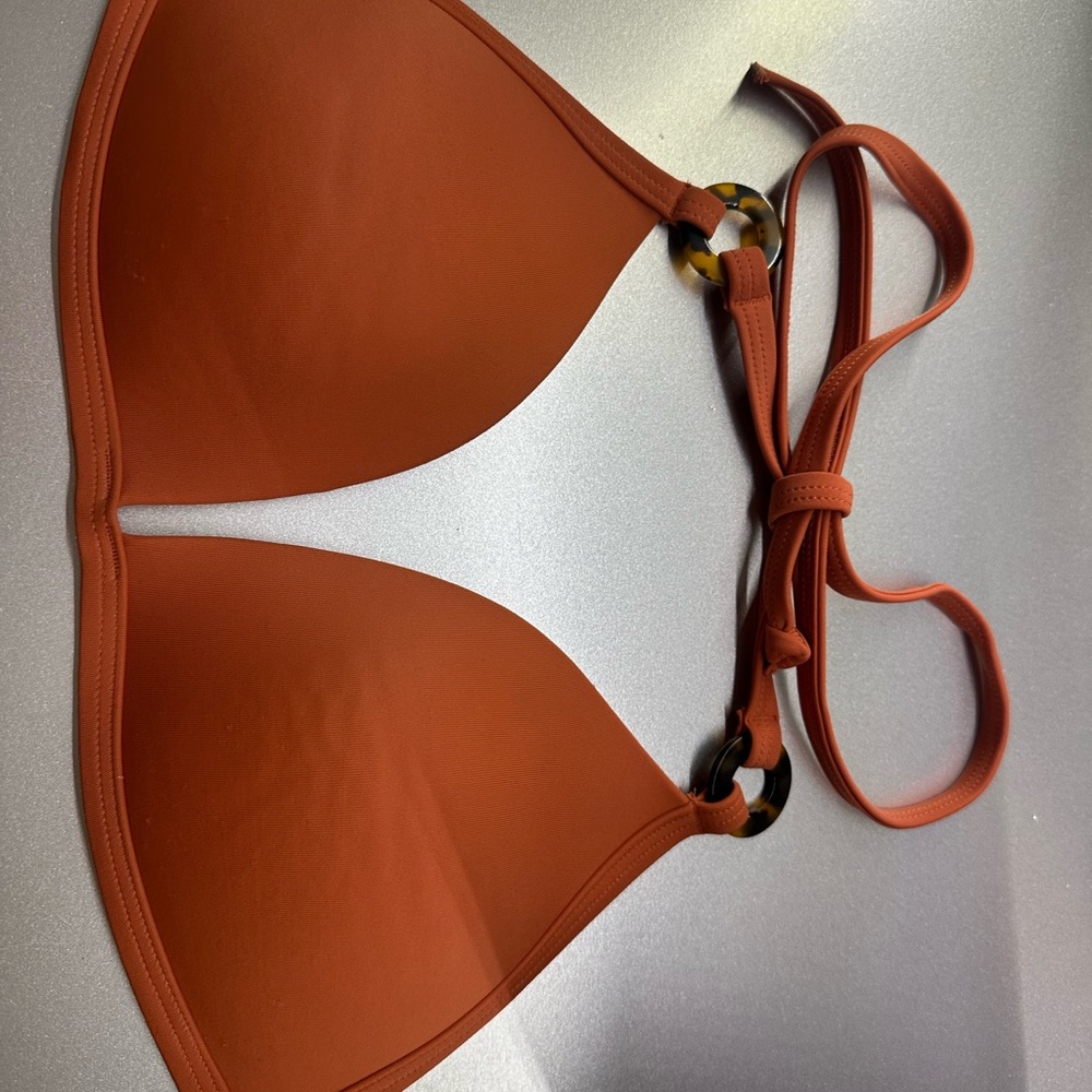 PINK Victoria's Secret Orange Bikini Top